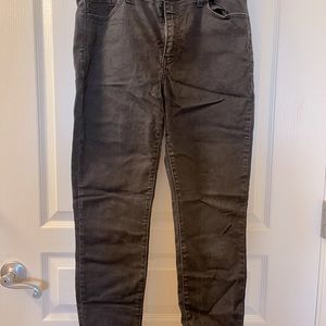 distressed black jeans, Size 10!